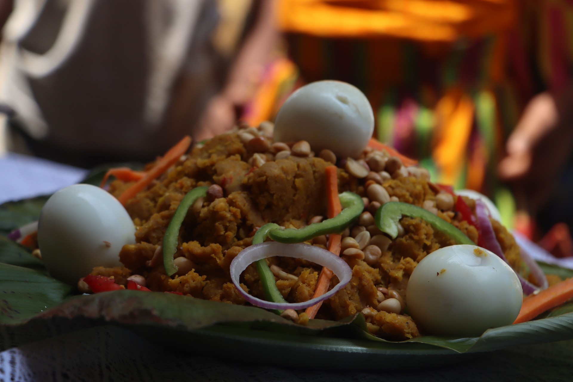 Traditional Ghanaian Plantain or Yam Dish Served Authentically